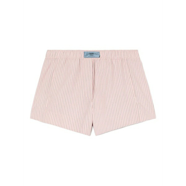 ガニー レディース 心地好いズボン下 ボトムス Striped shorts Pink