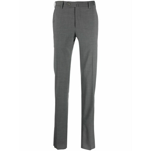 PTトリノ メンズ 心地好いズボン下 ボトムス Pressed-crease tailored trousers Grey