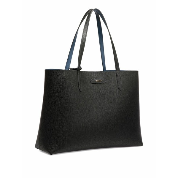 バリー レディース トートバッグ バッグ Grained logo tote bag Black