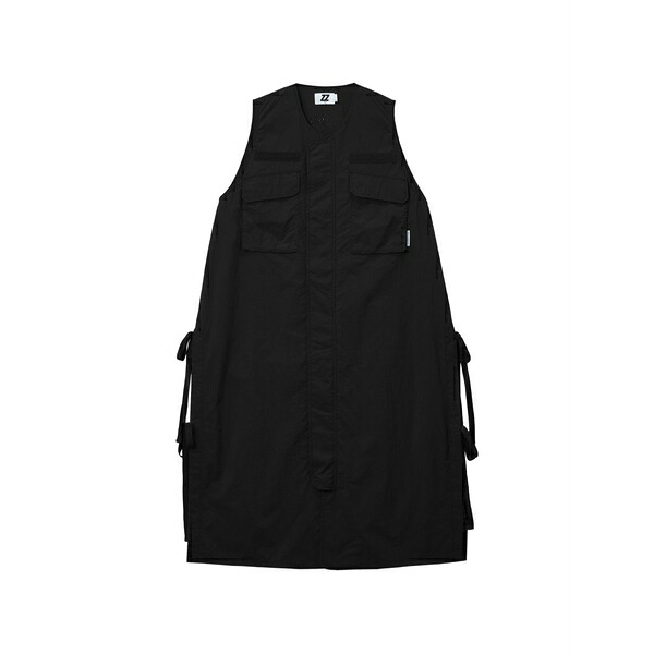 イズエ レディース ワンピース トップス Crew-neck sleeveless midi dress Black|asty