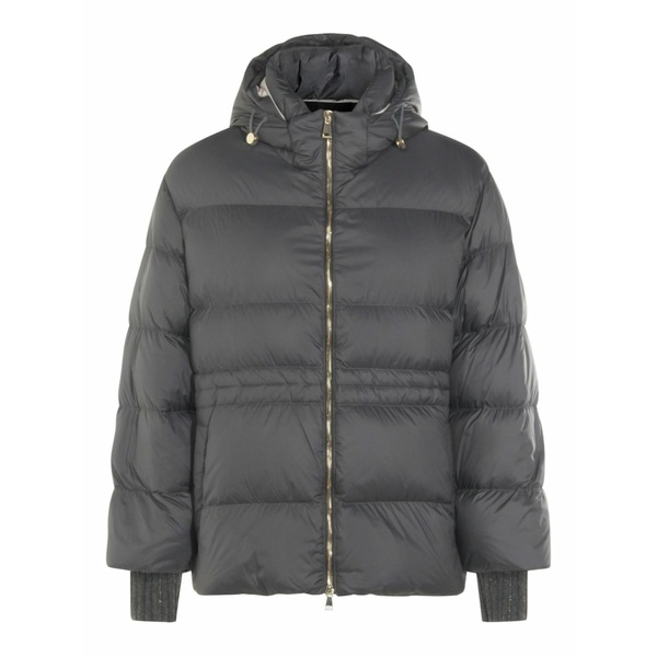 ファビアナ フィリッピ レディース 上衣＆上衣 アウター Hooded puffer jacket Black