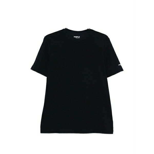 人びと オブ シブヤ メンズ プルオーバー トップス Logo-print t-shirt Black