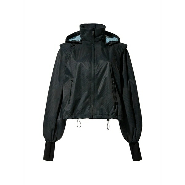 文句なしちょっとの間 レディース 上衣＆上衣 アウター Hooded lightweight jacket Black