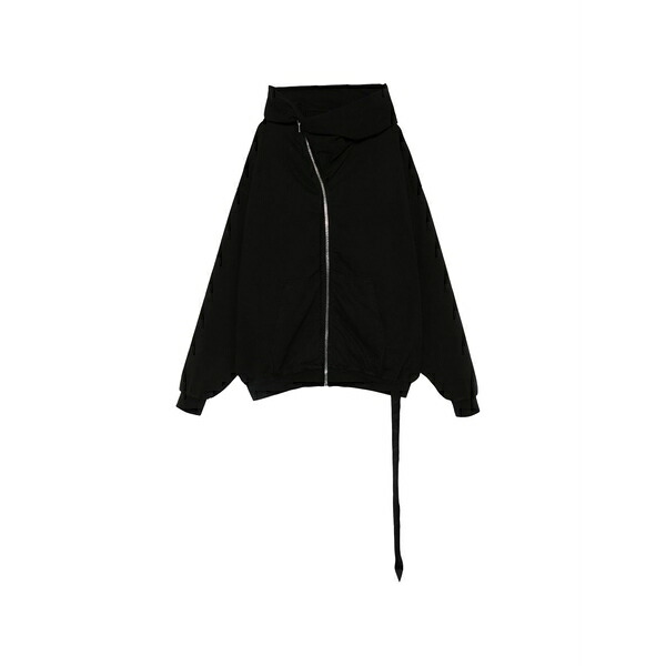 リックオウエンス レディース パーカー・スウェットシャツ アウター Long-sleeve  hoodie Black
