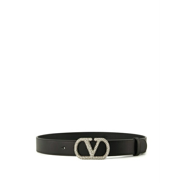 ヴァレンティノ ガラヴァーニ レディース 三尺帯 付属物 Vlogo signature crystal-embellished belt Black