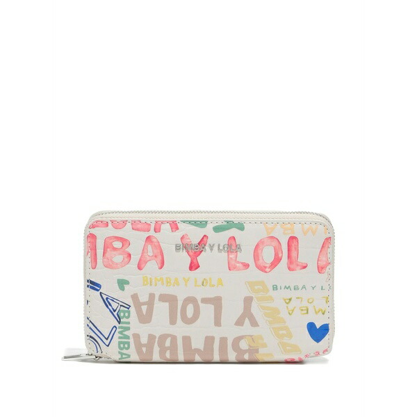 ビンバ イ ローラ レディース 紙入れ 付属品 Logo-print zip-around wallet Neutrals