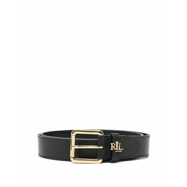 ラルフローレン レディース ベルト アクセサリー Logo-detail belt Black｜asty