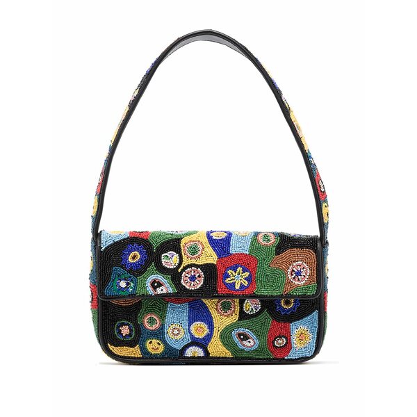 ステゥド レディース ショルダーバッグ 御徒面子 Tommy beaded shoulder bag Black