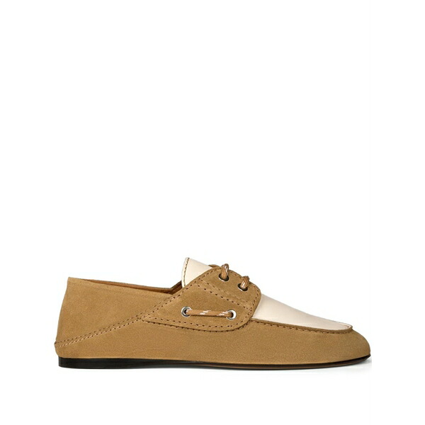 砂子ロ レディース スリッポン・ローファー シューズ Two-tone lace-up loafers Neutrals