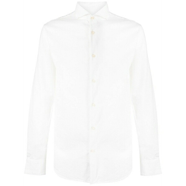 デペルル メンズ シャツ トップス Pointed-collar cotton shirt White｜asty 27,936円