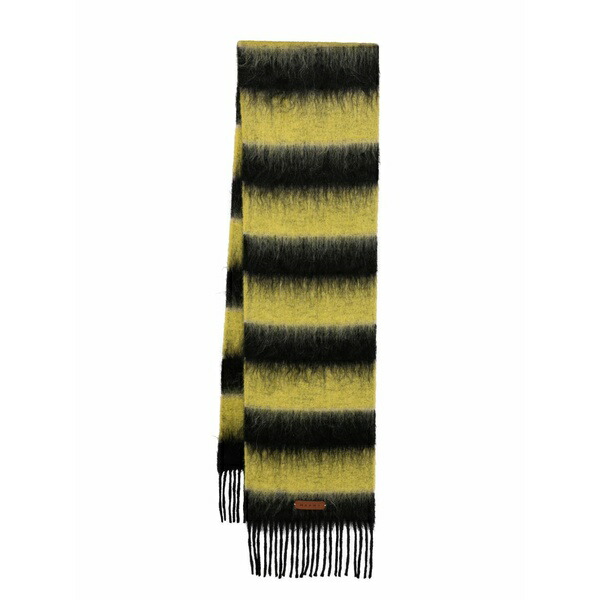 マルニ レディース えり巻き・袈裟・えり巻き 付属物 Fringed colour-block scarf Black