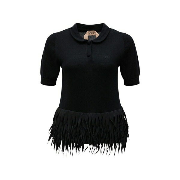 ヌメロ ヴェントゥーノ レディース スポーツシャツ トップス 26en2m0a02190009000 9000 black Black