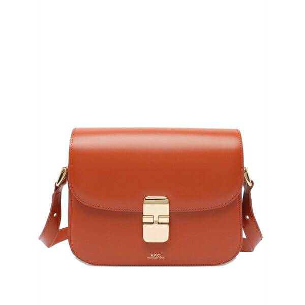 アーペーセー レディース ショルダーバッグ 御徒面子 Small grace calf-leather shoulder bag Red