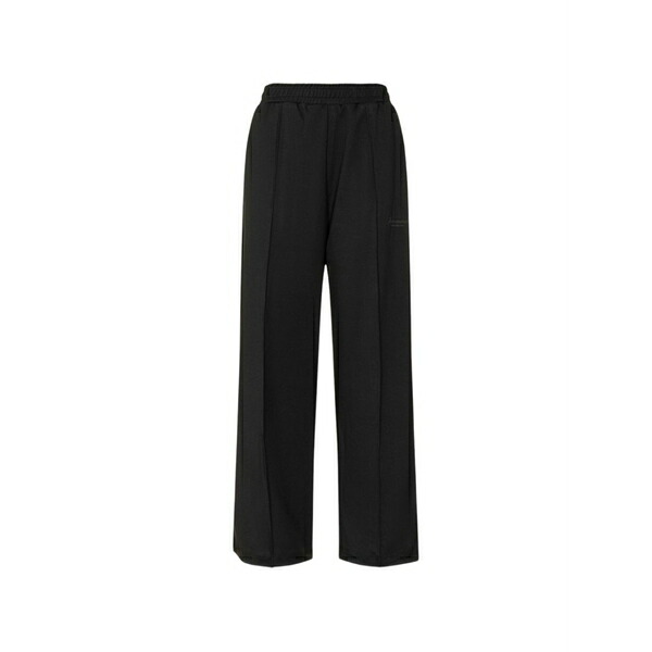 ヒノミネイト レディース カジュアルパンツ ボトムス Ribbed track pants Black|asty