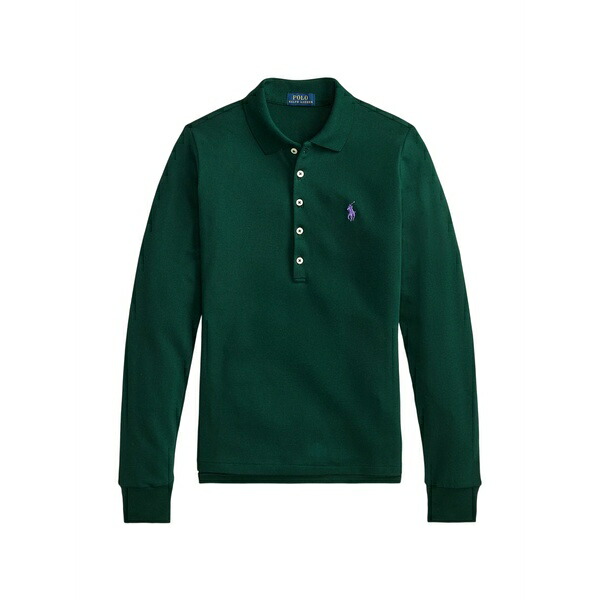 ラルフローレン レディース スポーツシャツ トップス Long-sleeve polo shirt Green