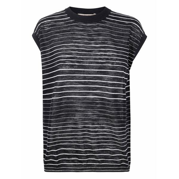 ノール レディース プルオーバー トップス Striped linen top Black