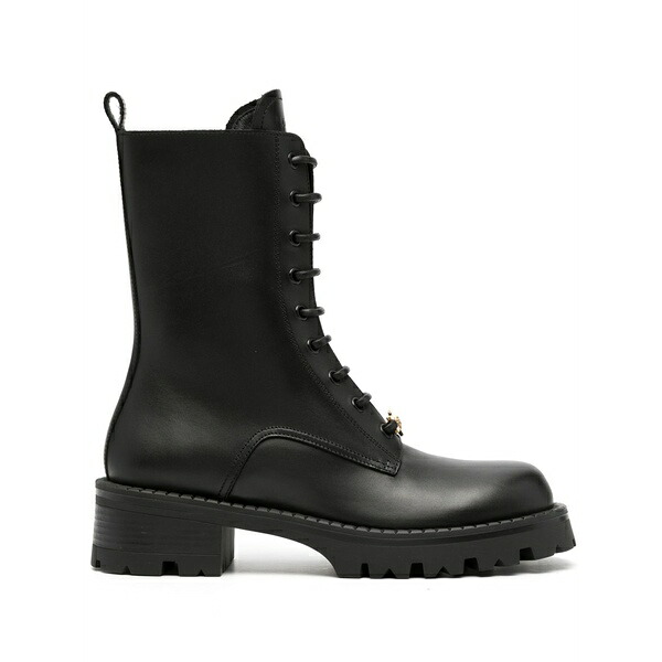 ヴェルサーチ レディース ブーツ シューズ Alia lace-up boots Black|asty