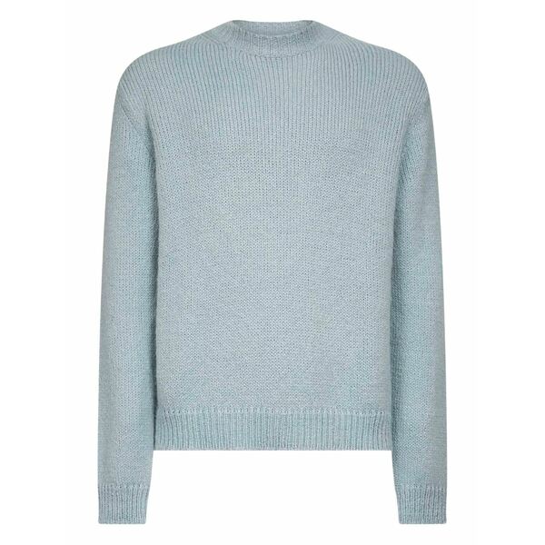 ジル・サンダー メンズ 編み物\u0026スウェーター アウター Ribbed crew-neck sweater Blue