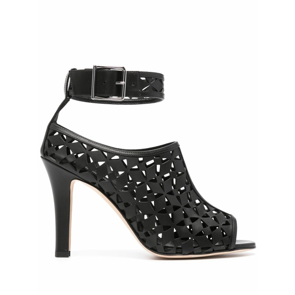 マノロブラニク レディース パンプス シューズ Tingah 105粍 laser-cut pumps Black