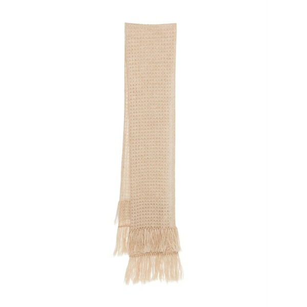 ファビアナ フィリッピ レディース えり巻き・袈裟・えり巻き 付属物 Fringed scarf Neutrals