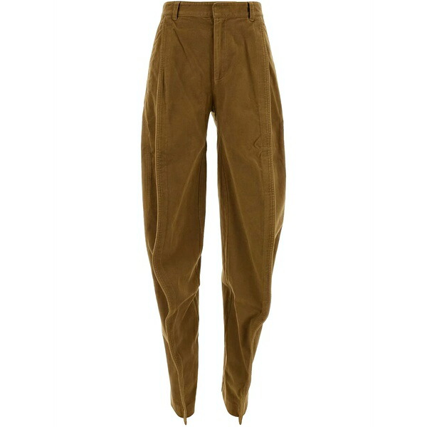 ワイ事業計画 レディース 心地好いズボン下 ボトムス Velvet trousers Brown
