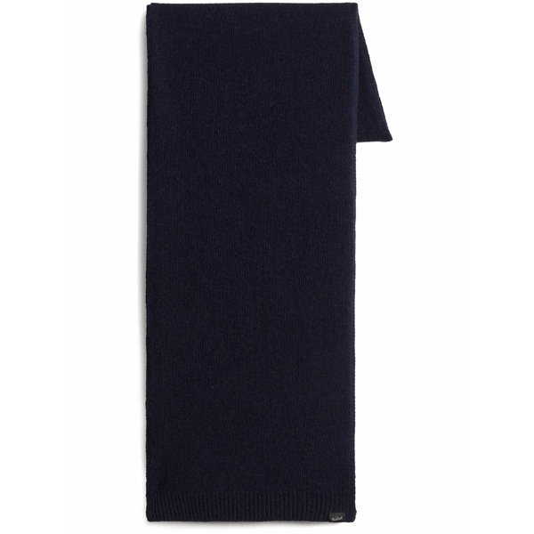 羊毛 一財産 メンズ えり巻き・袈裟・えり巻き 付属物 Mini logo-tag knitted scarf Blue