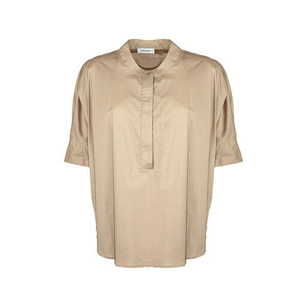 カングラ  レディース プルオーバー トップス Short sleeve blouse Neutrals