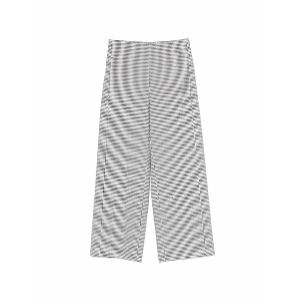 ヴィア マシーニ レディース 心地好いズボン下 ボトムス Check trousers Black