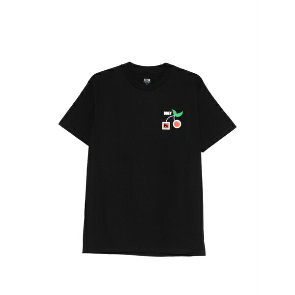 オベイ メンズ プルオーバー トップス Graphic-print t-shirt Black