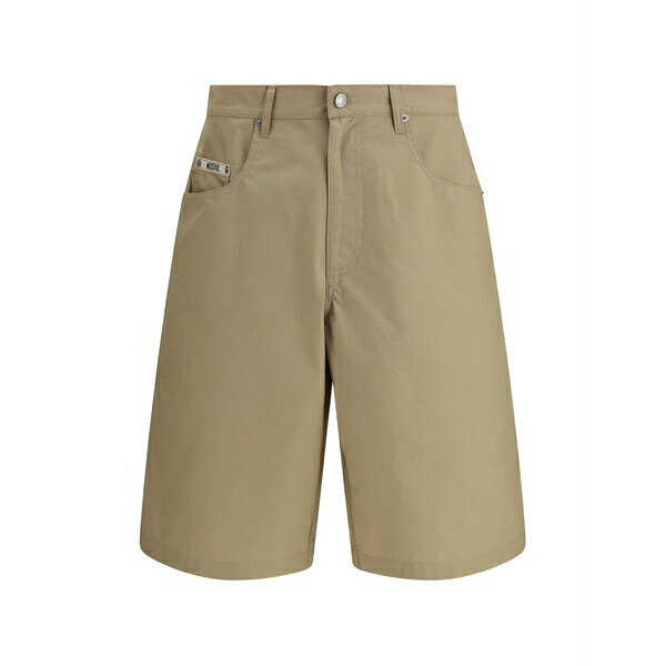 モスキーノ メンズ 心地好いズボン下 ボトムス Logo-patch shorts Neutrals