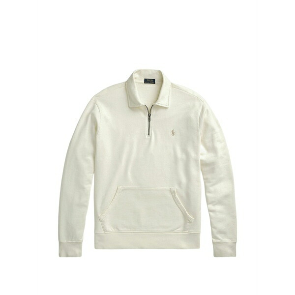 ラルフローレン メンズ パーカー・スウェットシャツ アウター Half-zip sweatshirt Neutrals メンズファッション-パーカー-トップス
