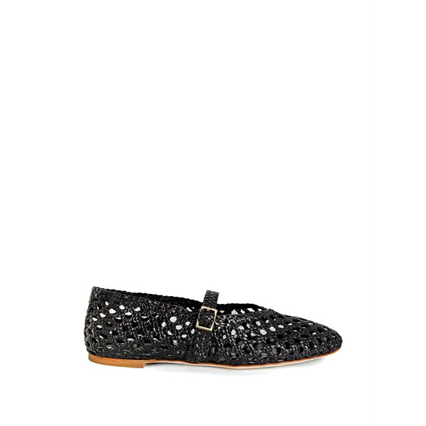 ファビオ ルスコーニ レディース サンダル シューズ Francy woven buckle-fastening ballet flats Black|asty