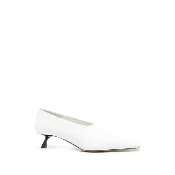 運動競技マックス レディース パンプス シューズ Square-toe pumps White
