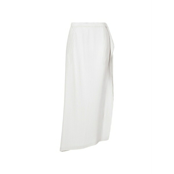 イッセイミヤケ レディース スコート ボトムス Shadow study pleated maxi skirt White