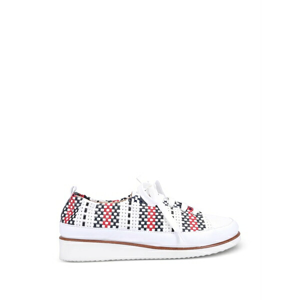 ロンホワイト レディース スニーカー シューズ Nova woven lace-up sneakers White