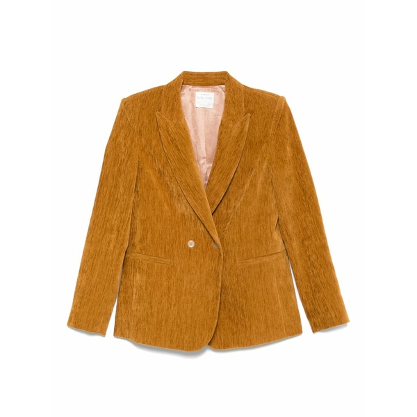 フォルテ フォルテ レディース ジャケット＆ブルゾン アウター Double-breasted blazer Brown｜asty