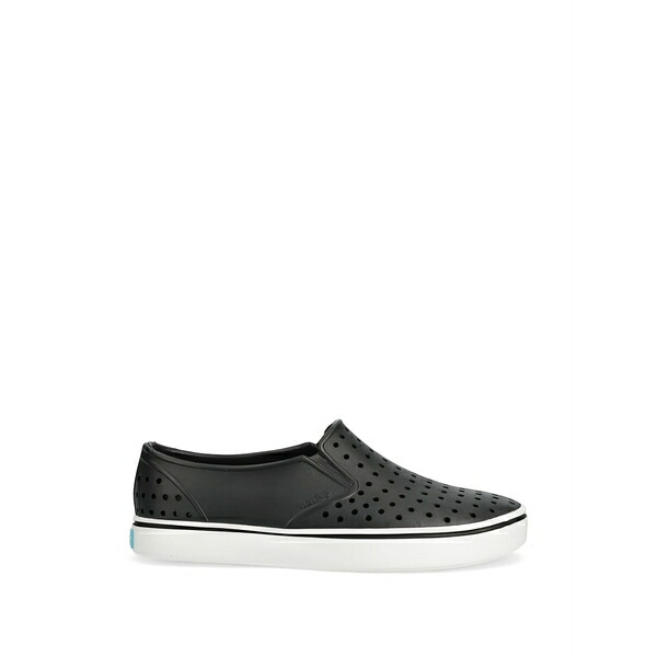 ネイティブ レディース スニーカー シューズ Perforated slip-on sneakers Black|asty