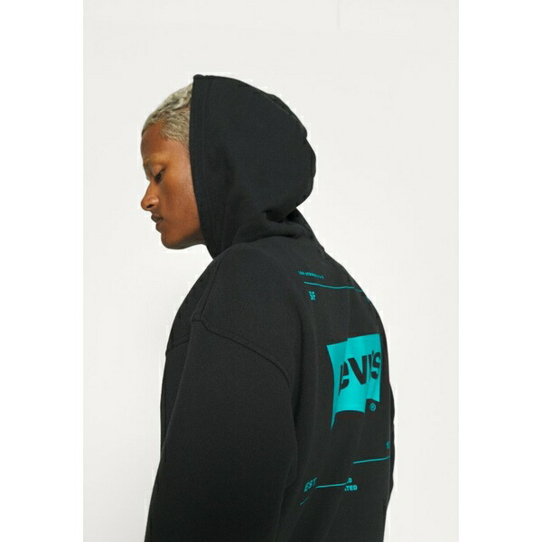 国内正規 リーバイス パーカー・スウェットシャツ メンズ アウター STANDARD GRAPHIC HOODIE - Hoodie - mottled black | fluorinet.com