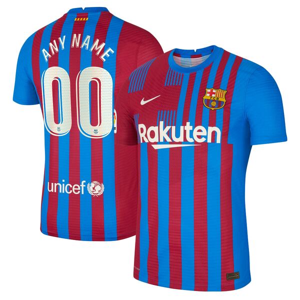 ナイキ メンズ ユニフォーム トップス Barcelona Nike 2021 22 Home Authentic Custom Jersey Blue トップス | farmyardrecords.com