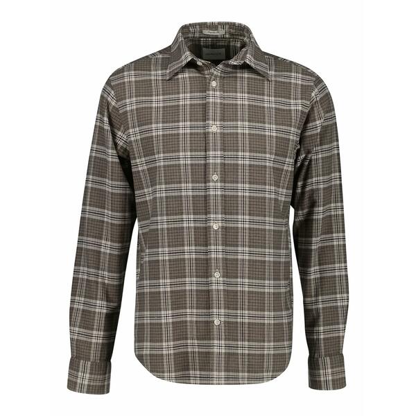 ガント メンズ プルオーバー トップス Check-patterned shirt Brown