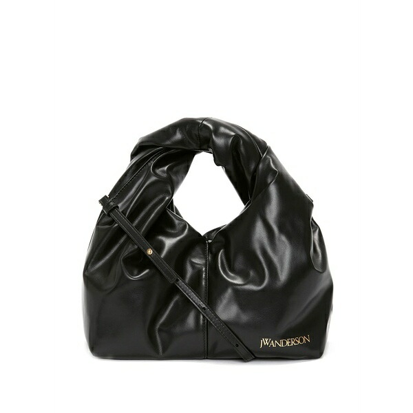 J.W.アンダーソン レディース トートバッグ バッグ Mini twister leather hobo bag Black