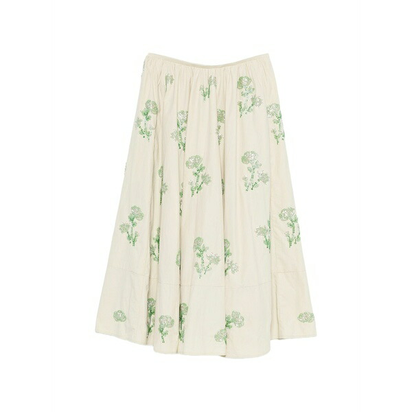 マージュ レディース スカート ボトムス Floral a-line midi skirt Neutrals｜asty