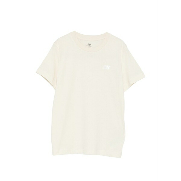 ニュー平衡にする レディース プルオーバー トップス Crew-neck logo t-shirt Neutrals