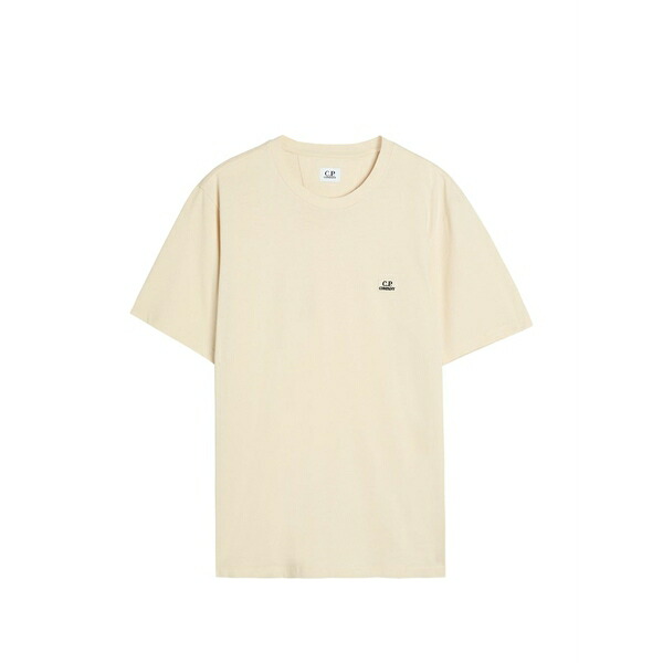 シーピーカンパニー メンズ プルオーバー トップス Logo-print t-shirt Neutrals