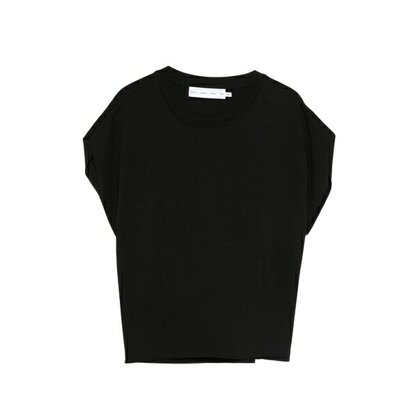 プロエンザ スクーラー 白いこと 付け札 レディース プルオーバー トップス Crew-neck short-sleeve t-shirt Black