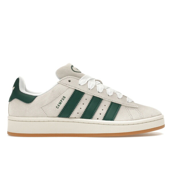adidas アディダス レディース スニーカー 【adidas Campus 00s Crystal White Collegiate Green (Women's)】 サイズ US_7(24.0cm) Crystal White/Core White/Collegiate Green|asty