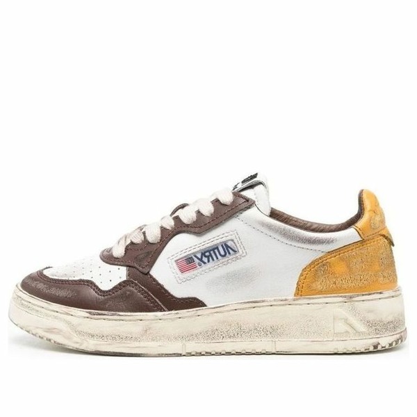 AUTRY オートリー レディース スニーカー 【(WMNS) Autry Medalist Low Super Vintage Sneakers 'White Brown Yellow' AVLW-SV12】 サイズ US_6(23.0cm)｜asty