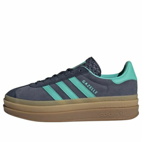 adidas アディダス レディース スニーカー  【(WMNS) adidas Gazelle Bold \u0027Shadow Navy Acid Mint\u0027 JQ6437】  大きさ US_8.5(25.5糎)