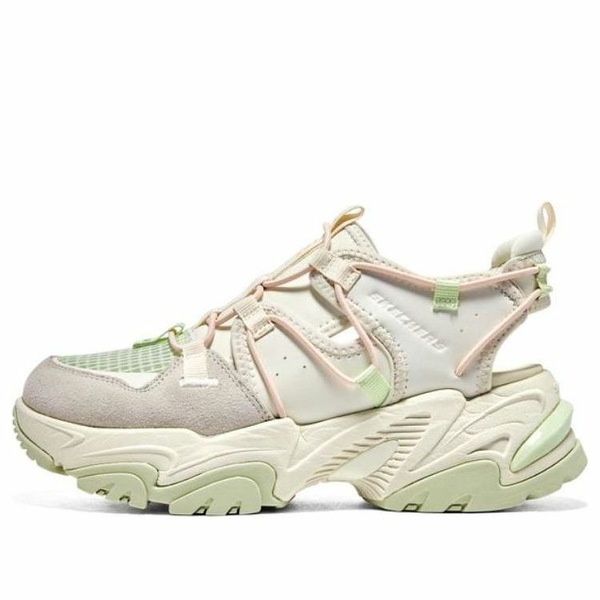 Skechers スケッチャーズ レディース スニーカー  【(WMNS) Skechers Dlites Sandal White Grey Green 119860-NTGR】  サイズ US_7(24.0cm)