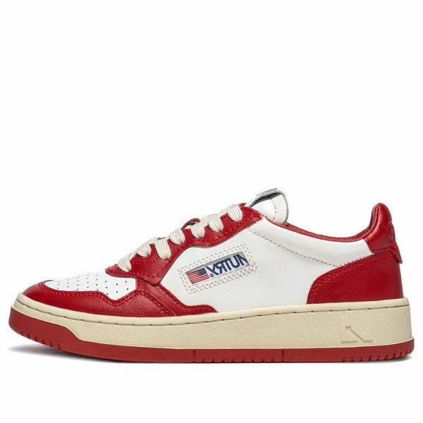 AUTRY オートリー レディース スニーカー  【(WMNS) Autry Medalist Low Leather \u0027Red White\u0027 AULW-WB02】  大きさ US_9(26.0珊)
